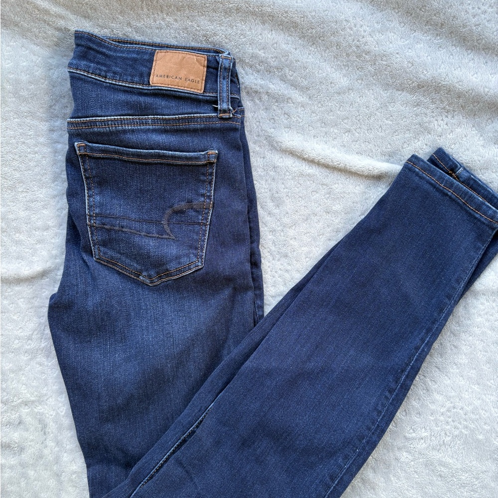 American Eagle Outfitters Dark Blue Skinny Jeans
